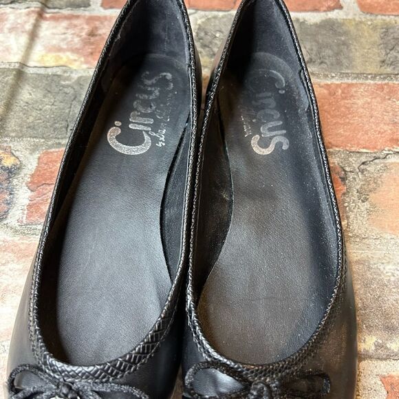 Size 8 Sam Edelman by Circus Black Felicia Ballet Flats - Picture 3 of 7